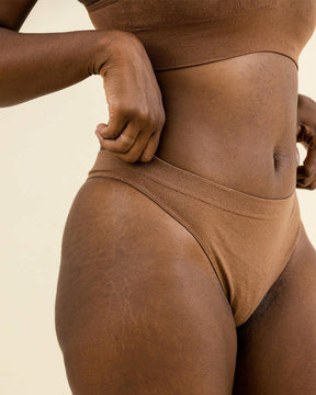 Front view of BRANWYN Essential Thong, a sweat wicking Merino thong made to keep you dry and comfortable.