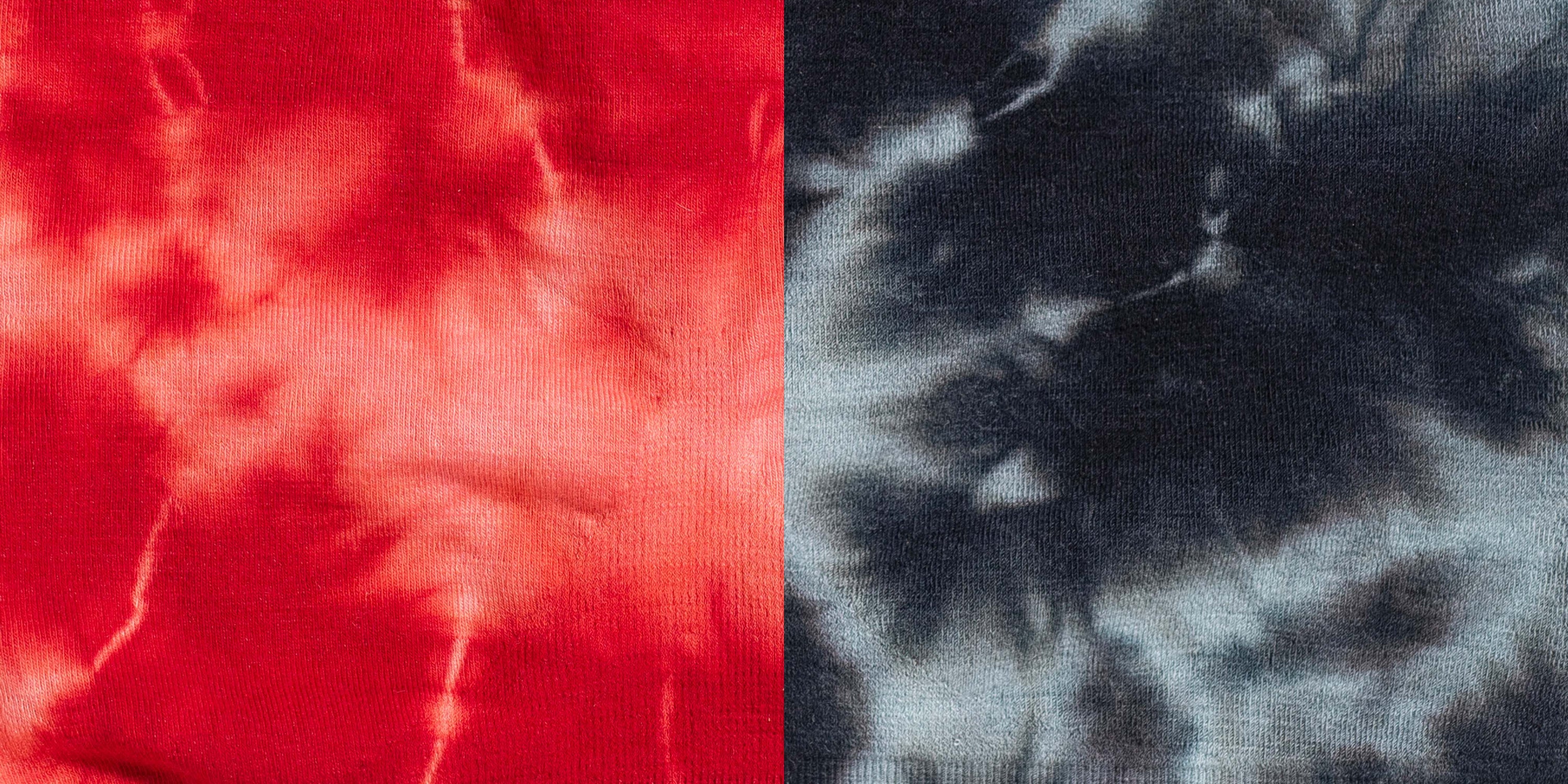 BRANWYN Merino Wool Tie Dye Patterns Coral and Slate