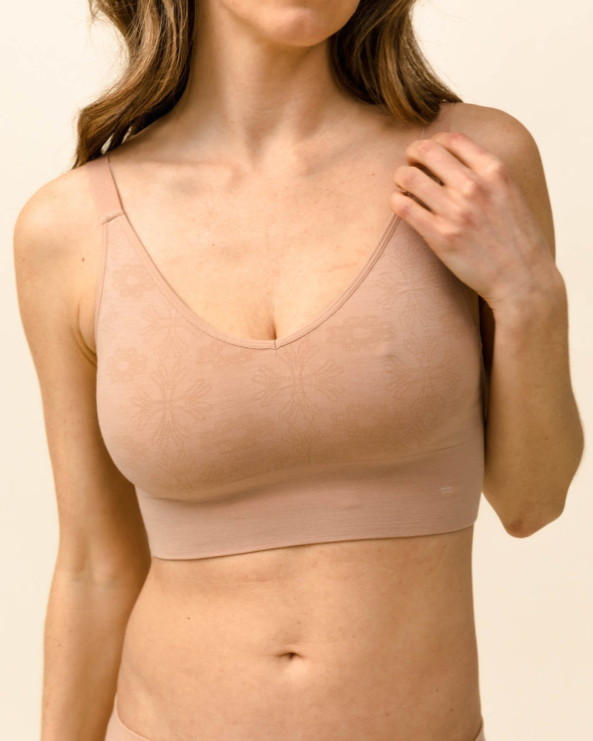 Young girl underwear student bra 100% cotton thin wireless bra